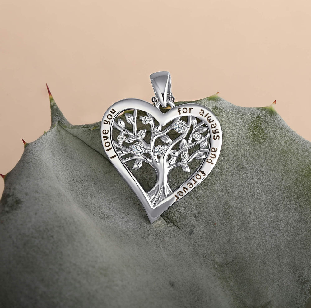 Love Heart Tree of Life Necklaces