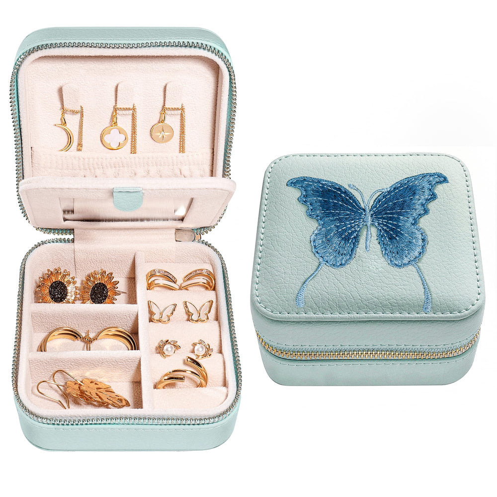 S.Leaf Travel Jewelry Box for Girls: Traveling Jewelry Case Gift for Women