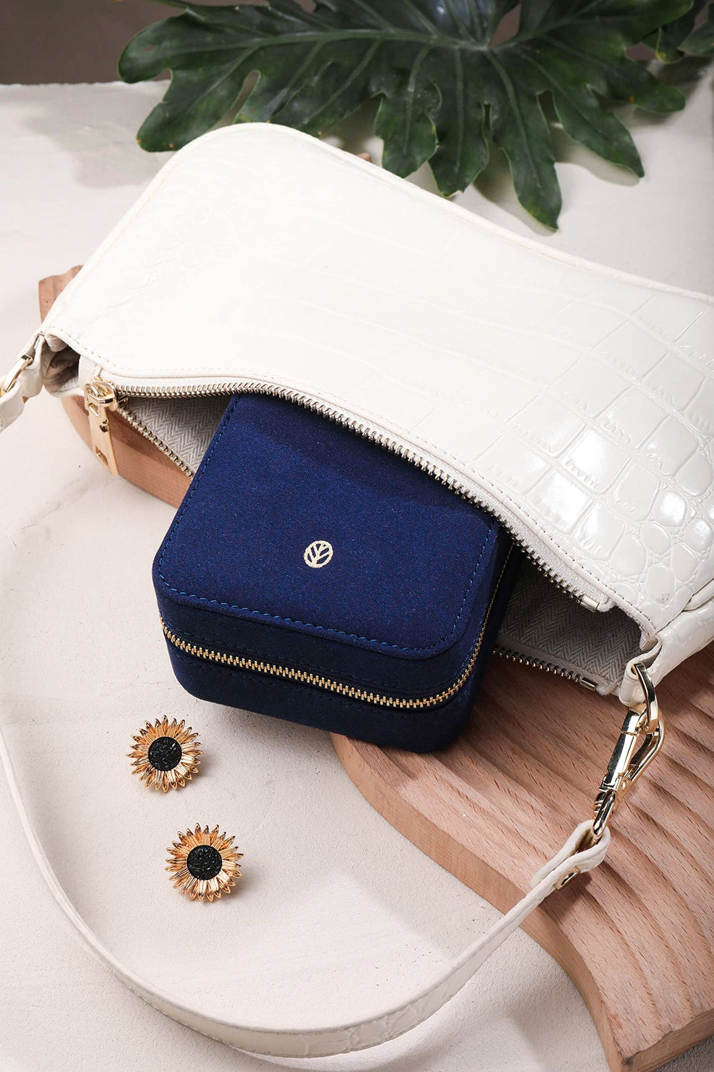 S.Leaf Travel Jewelry Organizer Boxes for Women Small Portable Boxes