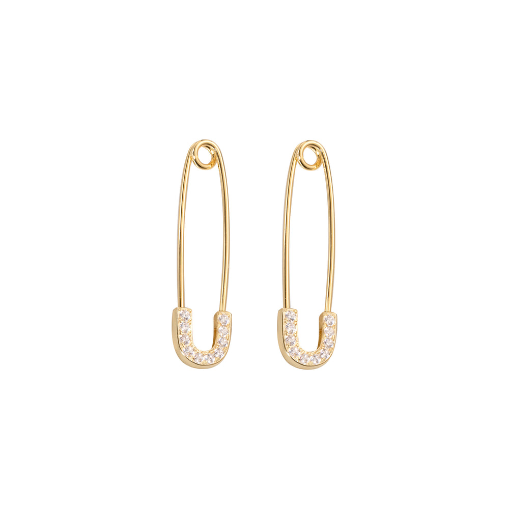 Minimalist Safety Pin Earrings