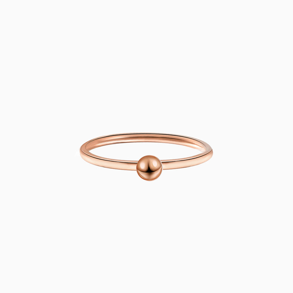 Tiny Ball Ring rose gold