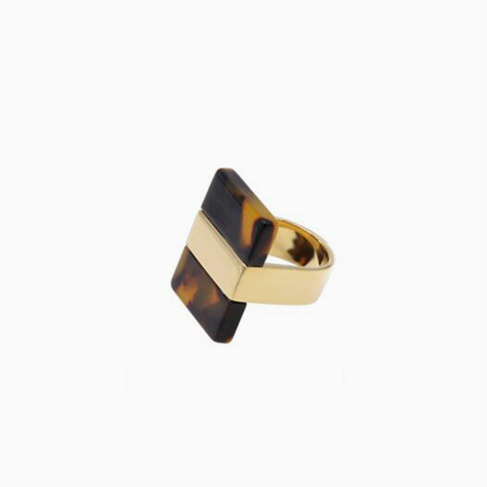 Leopard Tortoise Shell Ring